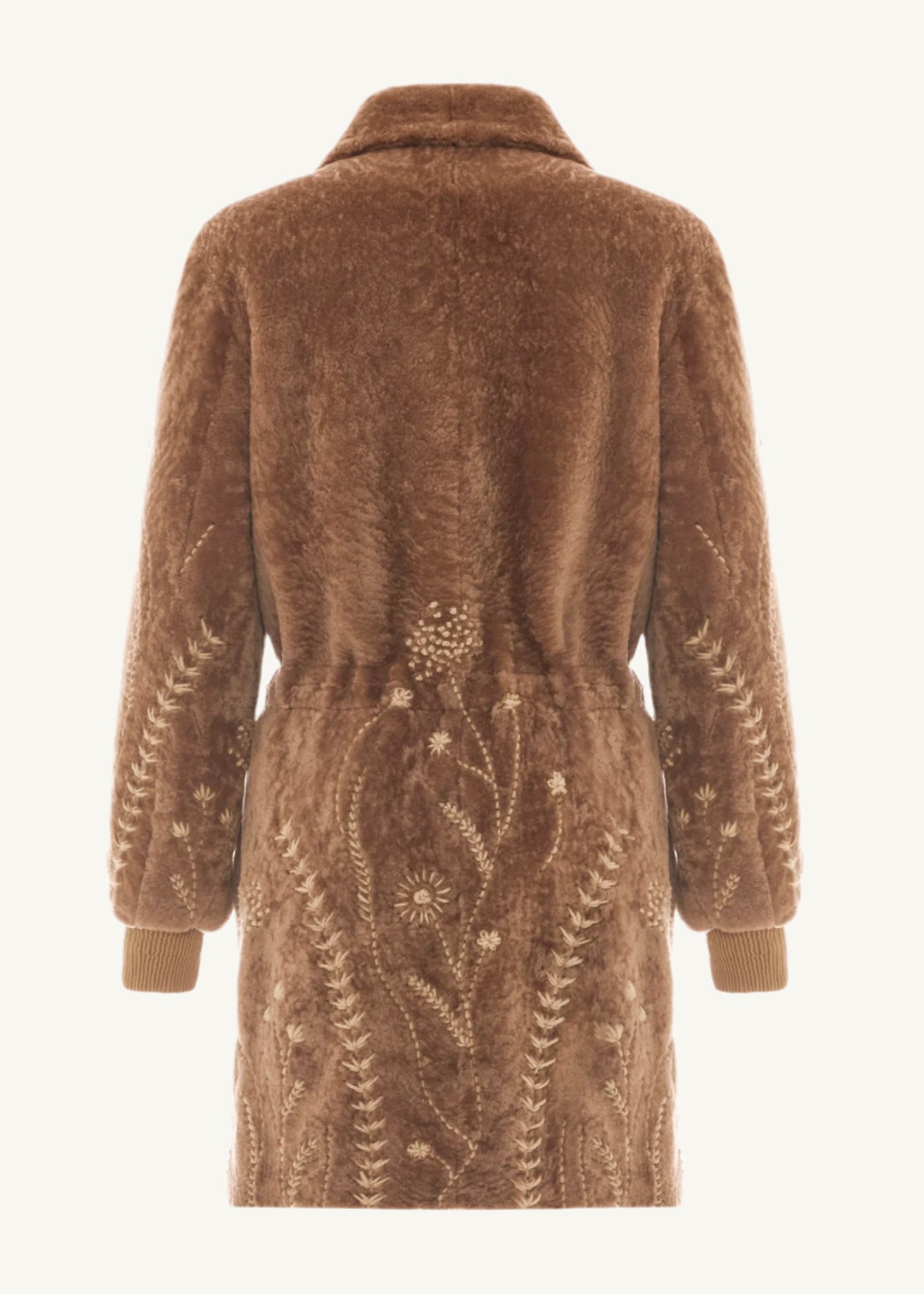 
                  
                    Chloé hand embroidered shearling Coat english rose
                  
                