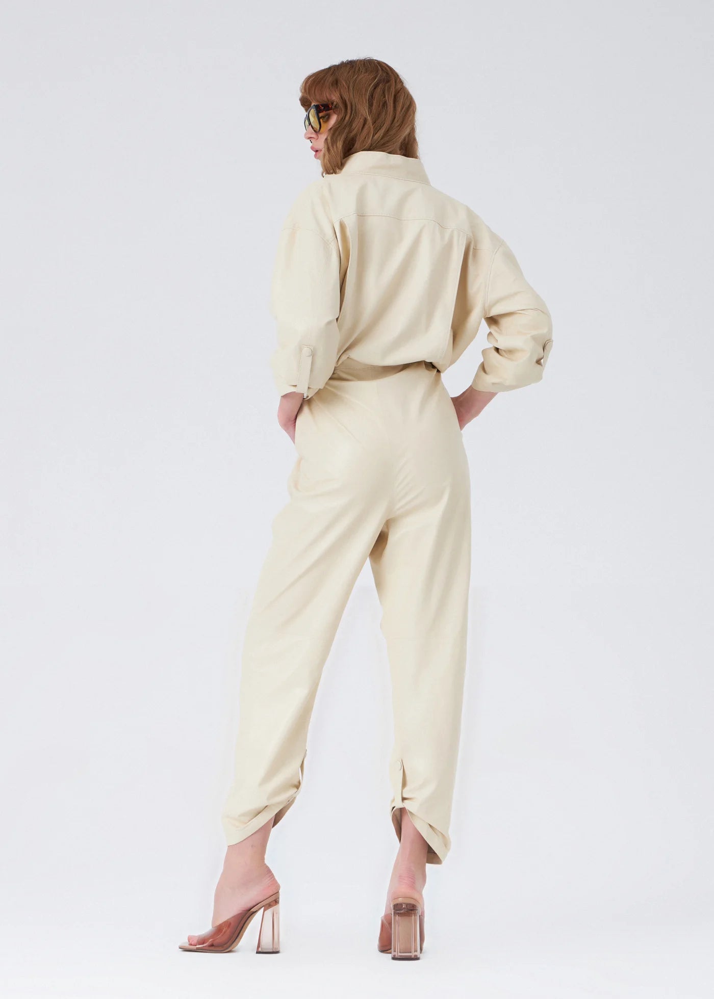 
                  
                    Burn Oversized Leather Jumpsuit Off-White
                  
                