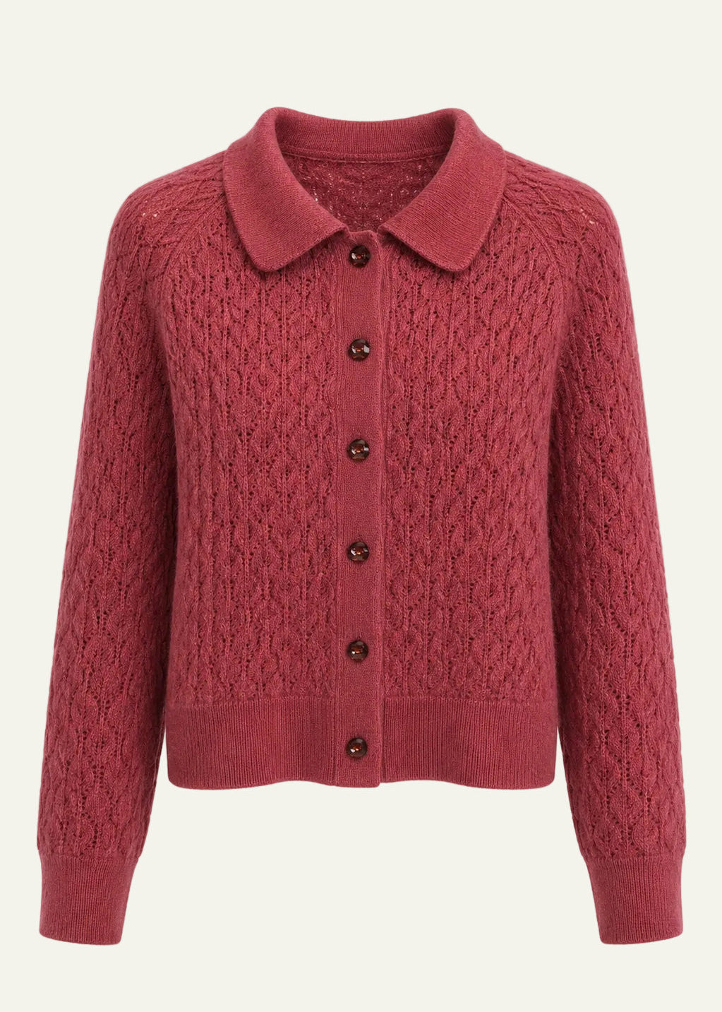 
                  
                    Angi Cashmere Cardigan Rosewood
                  
                