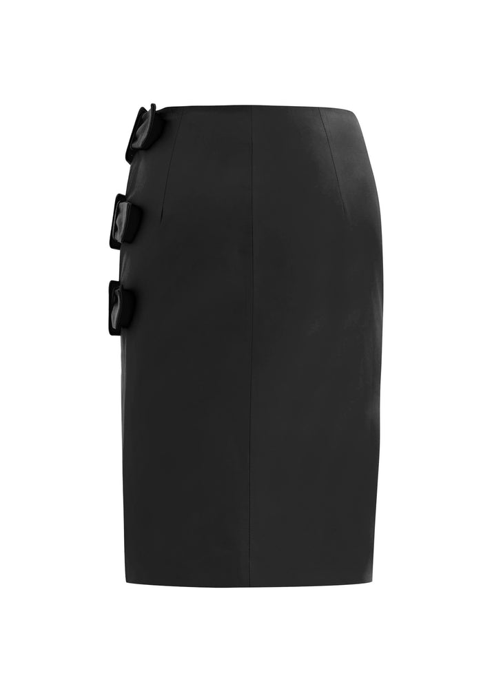 
                  
                    Eva Belted Leather Skirt Black
                  
                
