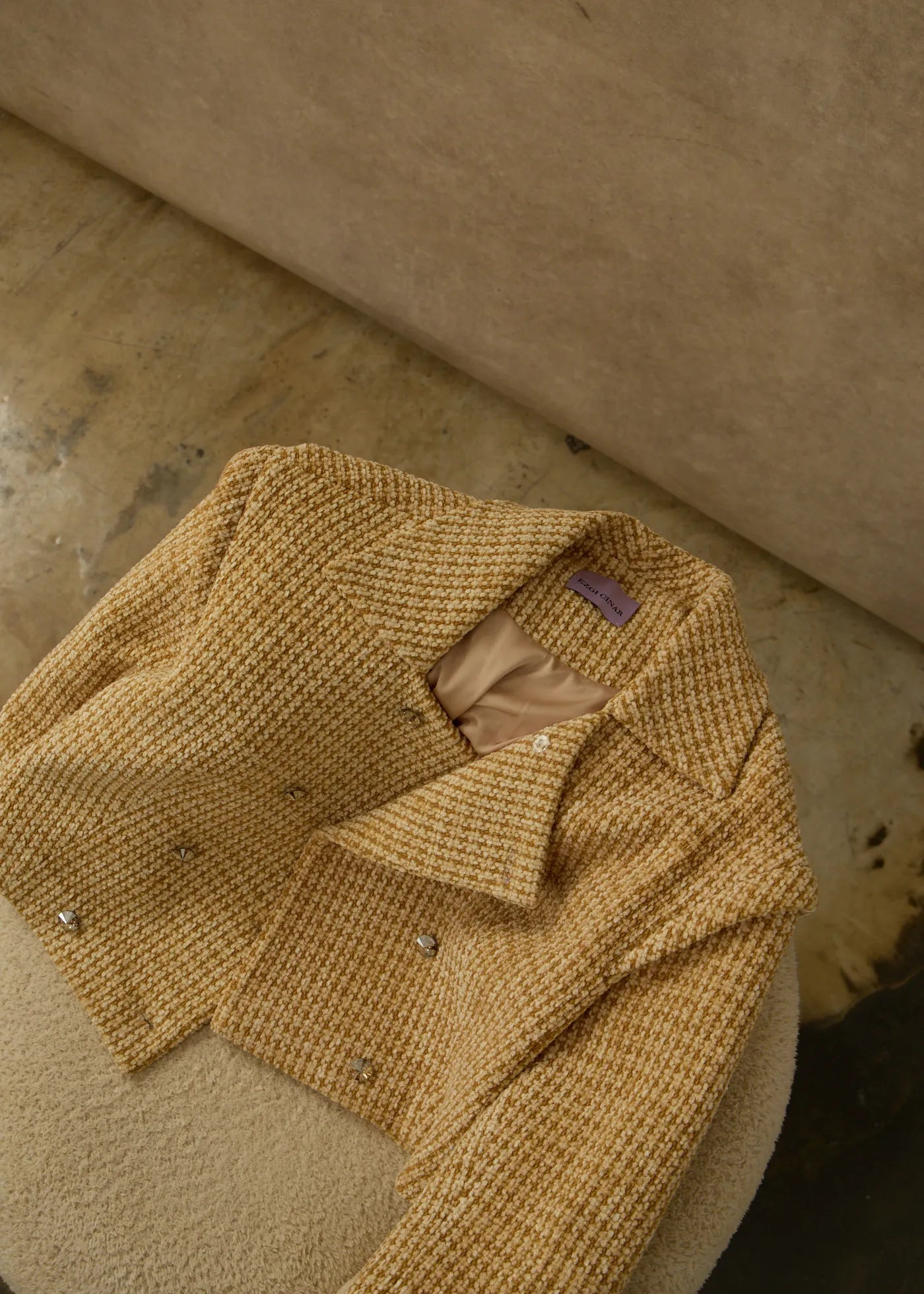 
                  
                    Anna velvet tweed jacket
                  
                