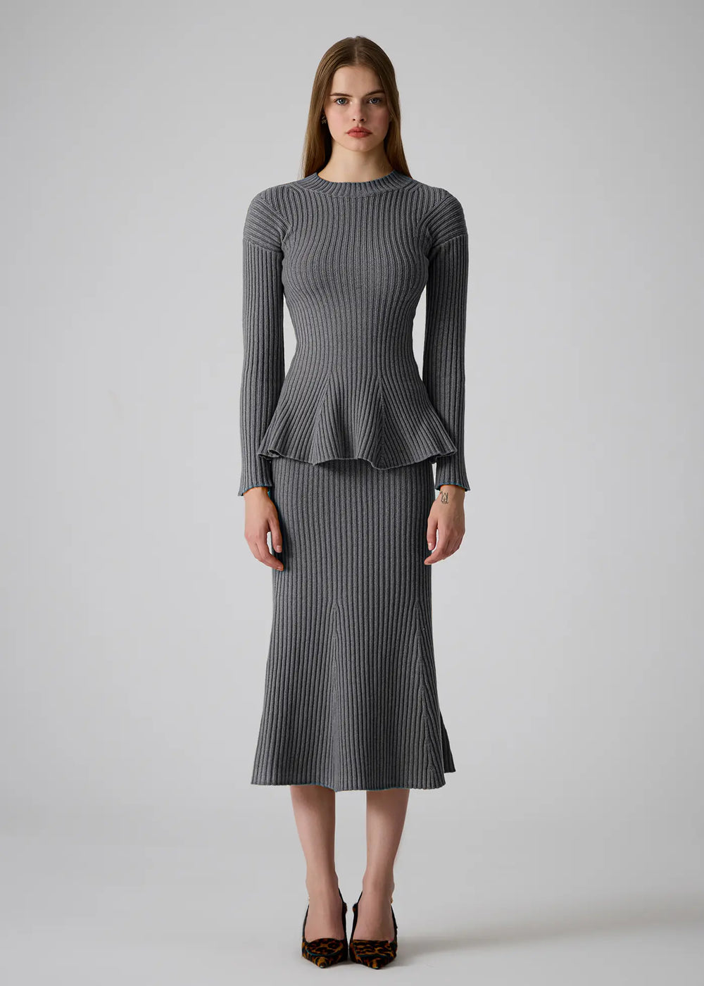 Vita cashmere skirt gray