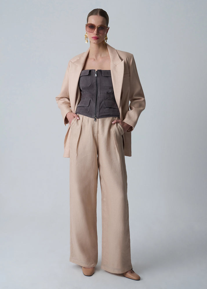 
                  
                    Caro linen oversize blazer
                  
                