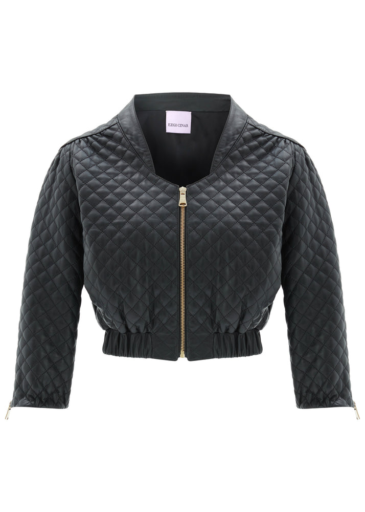 
                  
                    Ilona Quilted Leather Jacket
                  
                