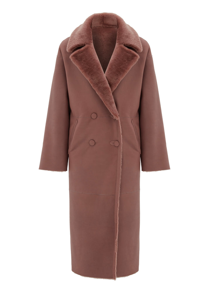 
                  
                    Gloria Merino Shearling Coat Reversible
                  
                