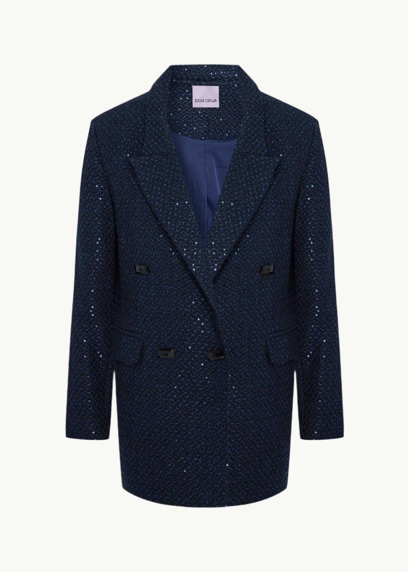 
                  
                    Caro tweed oversize blazer midnight blue
                  
                