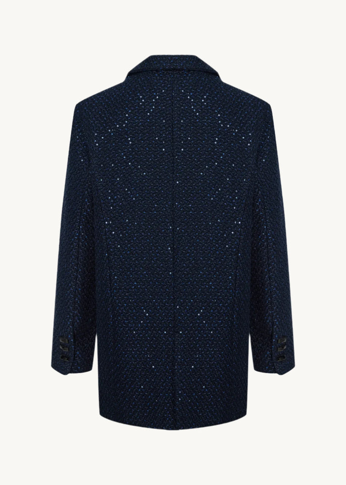 
                  
                    Caro tweed oversize blazer midnight blue
                  
                