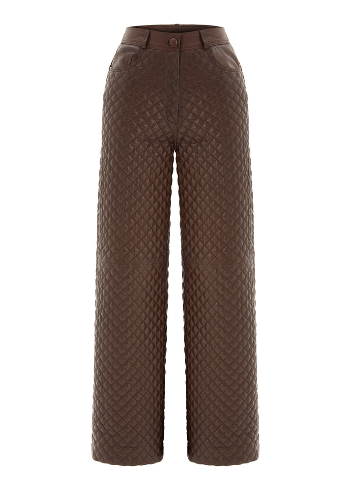 
                  
                    Christine Quilted Leather Pants
                  
                