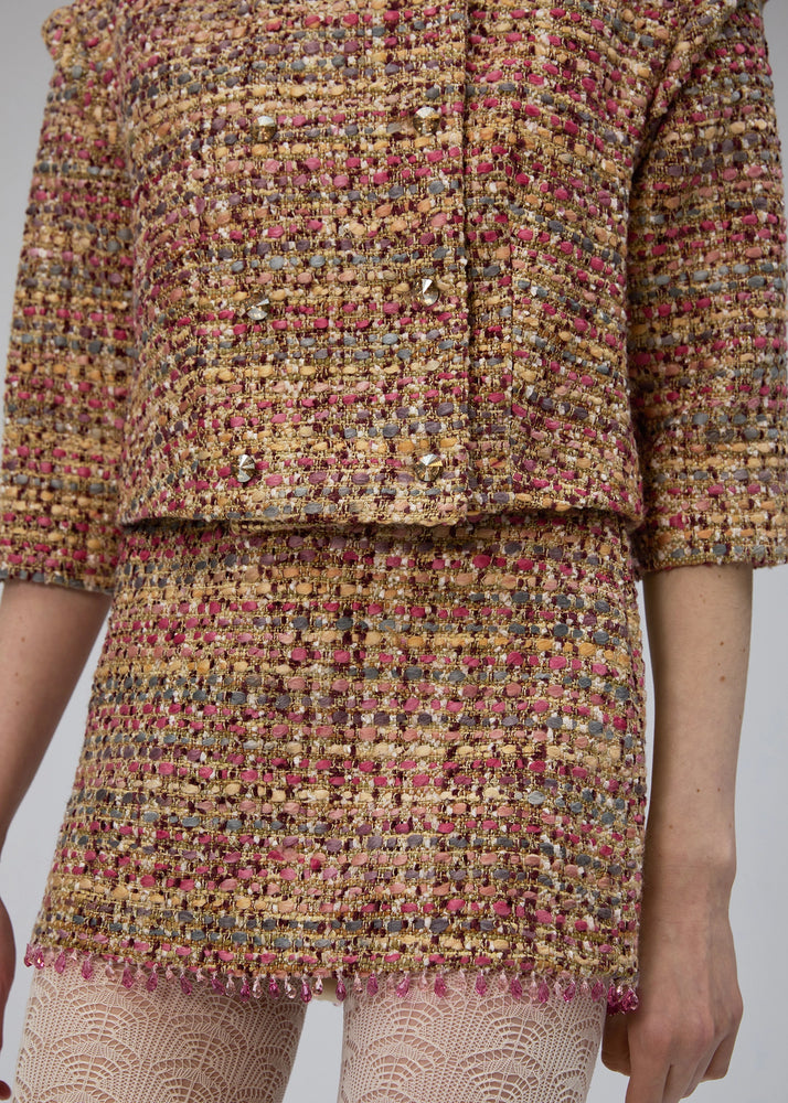 
                  
                    Rosalia french tweed mini skirt
                  
                