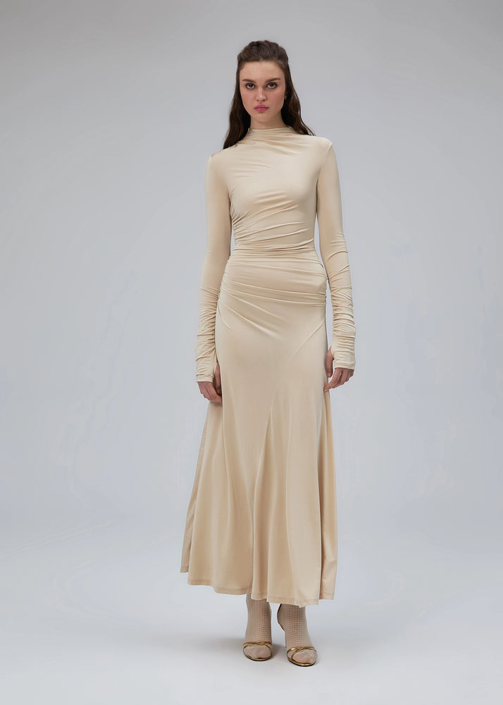 
                  
                    Ayse ruched dress magnolia
                  
                