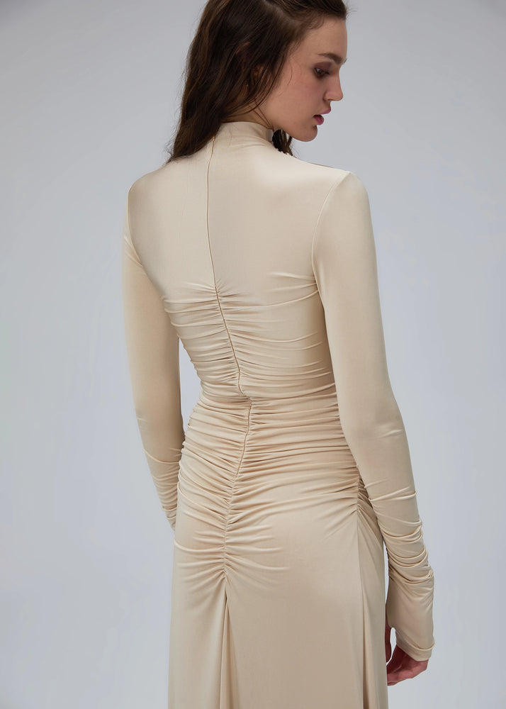 
                  
                    Ayse ruched dress magnolia
                  
                