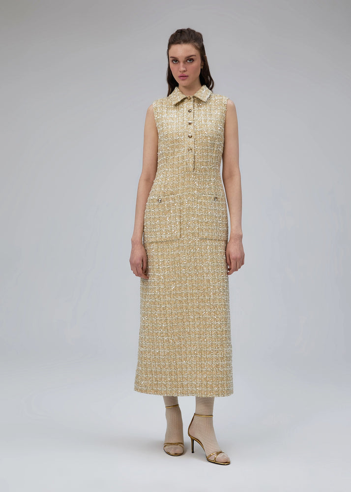 
                  
                    Derya french tweed dress
                  
                