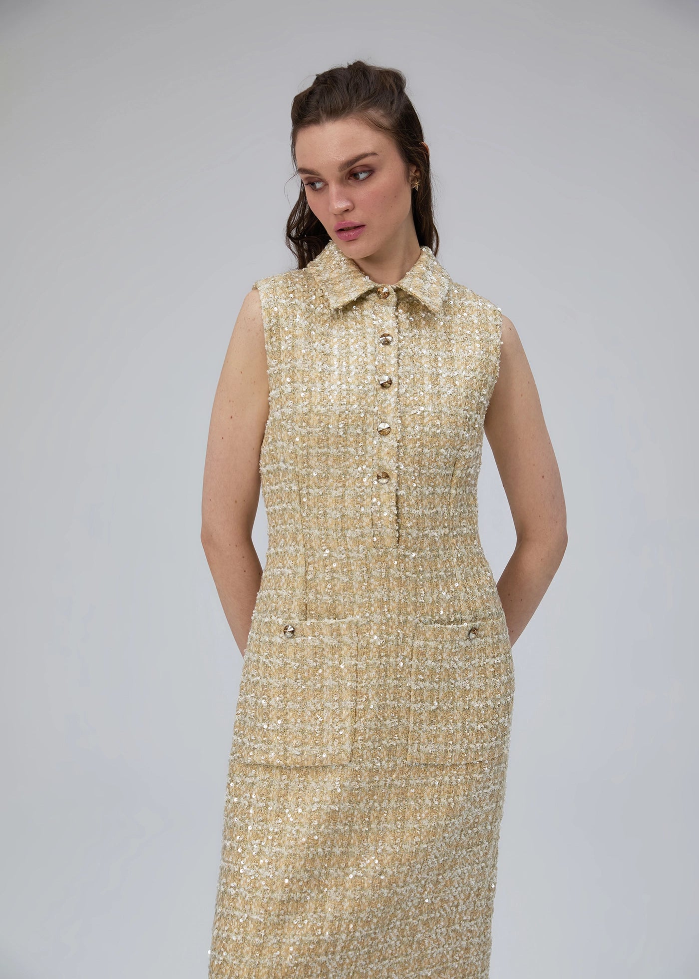 
                  
                    Derya french tweed dress
                  
                