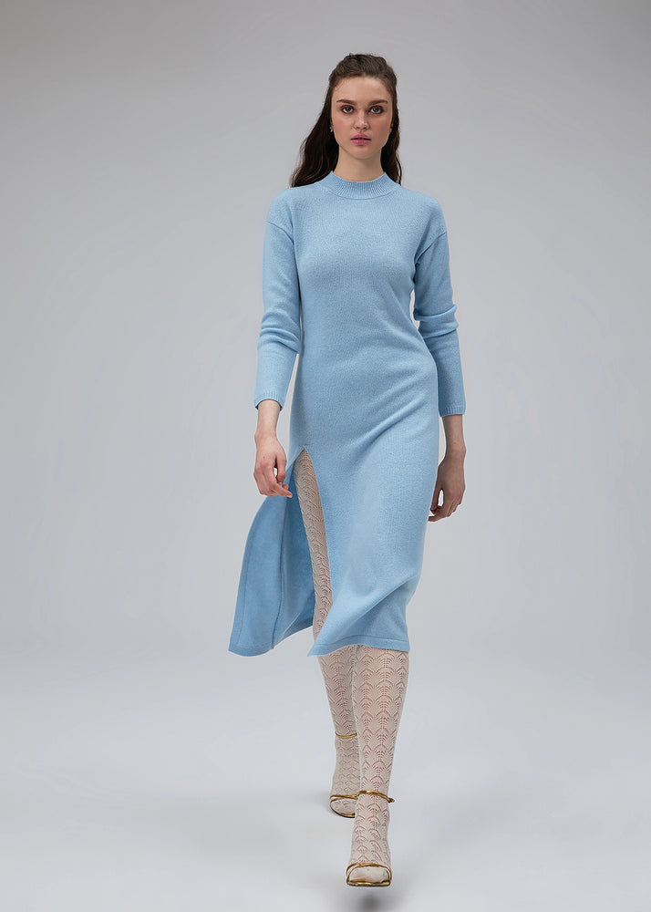 
                  
                    Melanie cashmere dress baby blue
                  
                