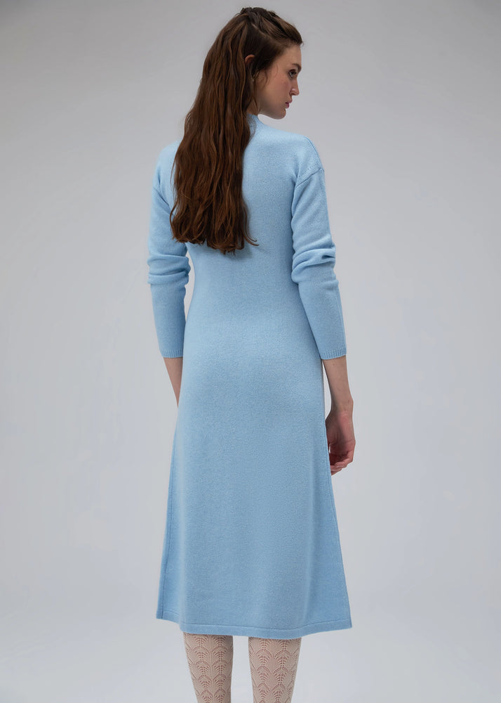 
                  
                    Melanie cashmere dress baby blue
                  
                