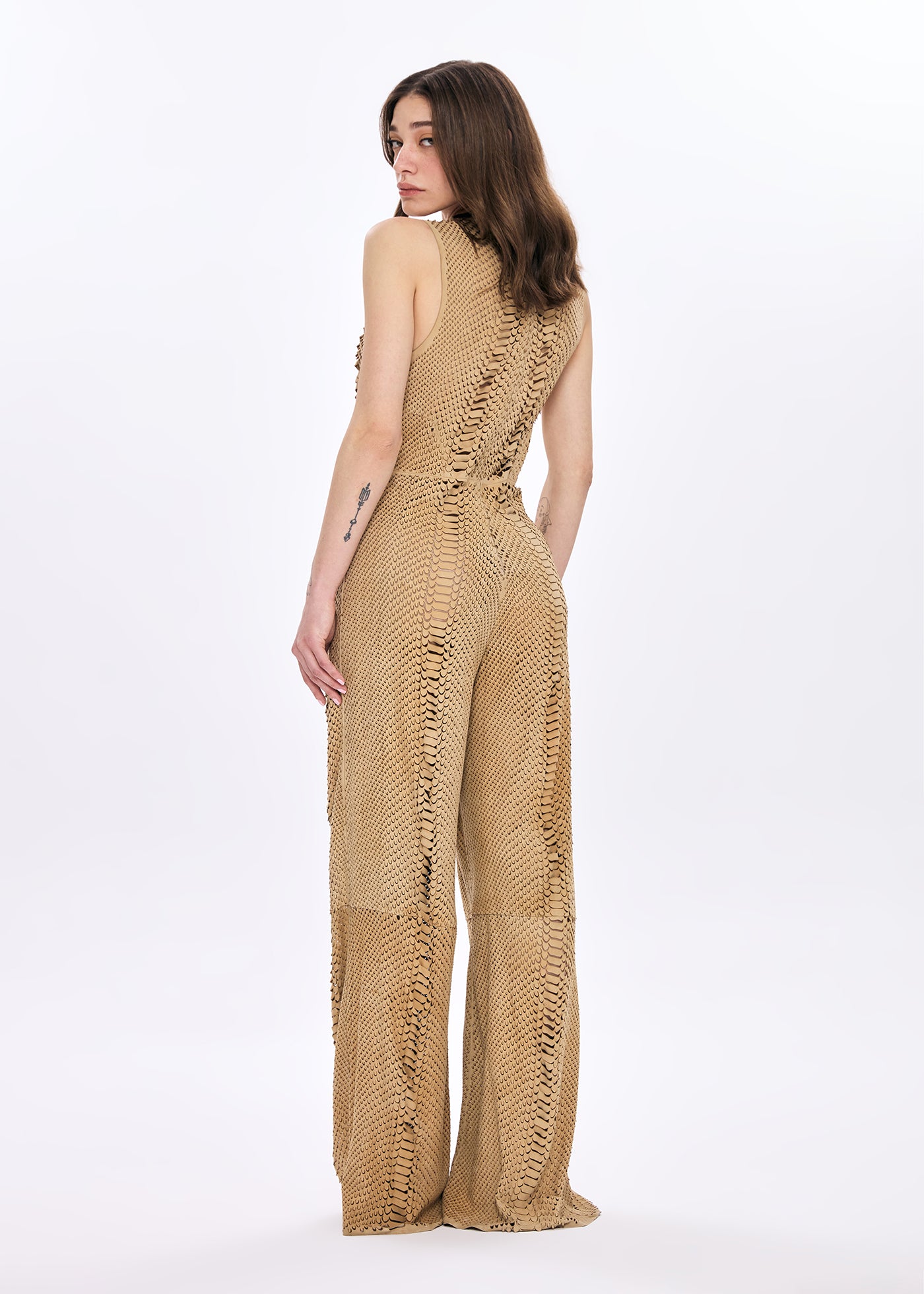 
                  
                    Kate suede leather jumpsuit
                  
                