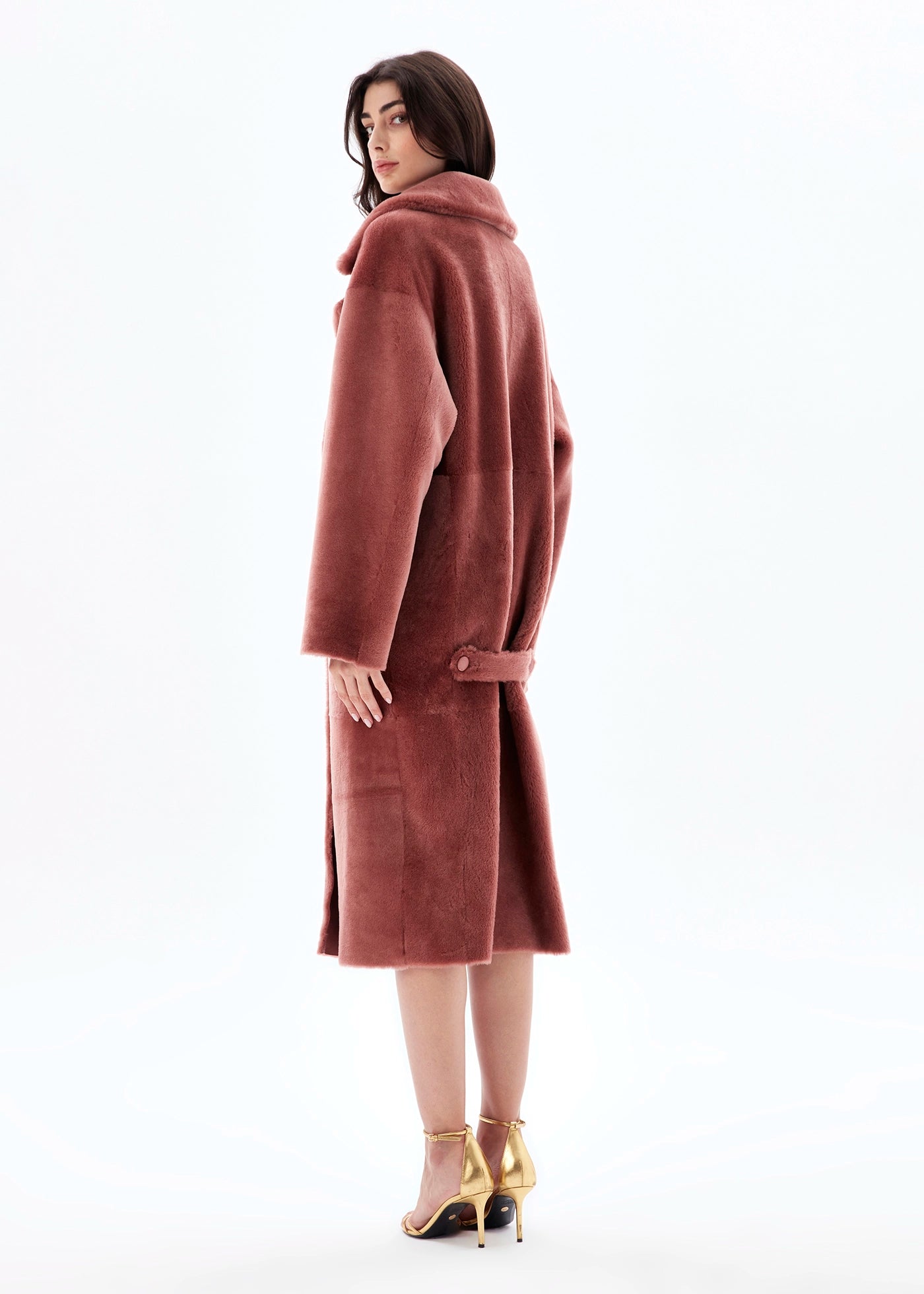 
                  
                    Gloria Merino Shearling Coat Reversible
                  
                