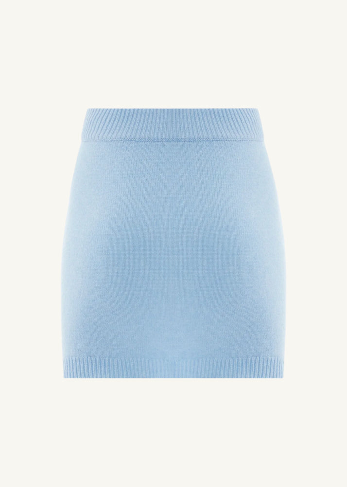 
                  
                    Ele cashmere mini skirt baby blue
                  
                