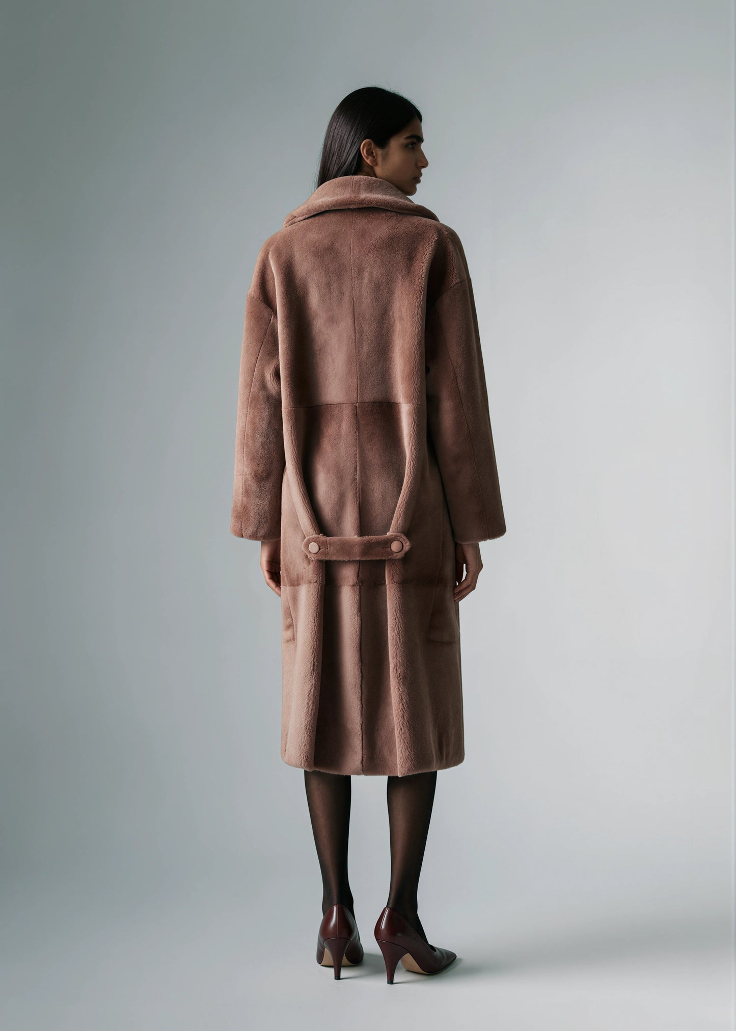 
                  
                    Gloria Merino Shearling Coat Reversible
                  
                
