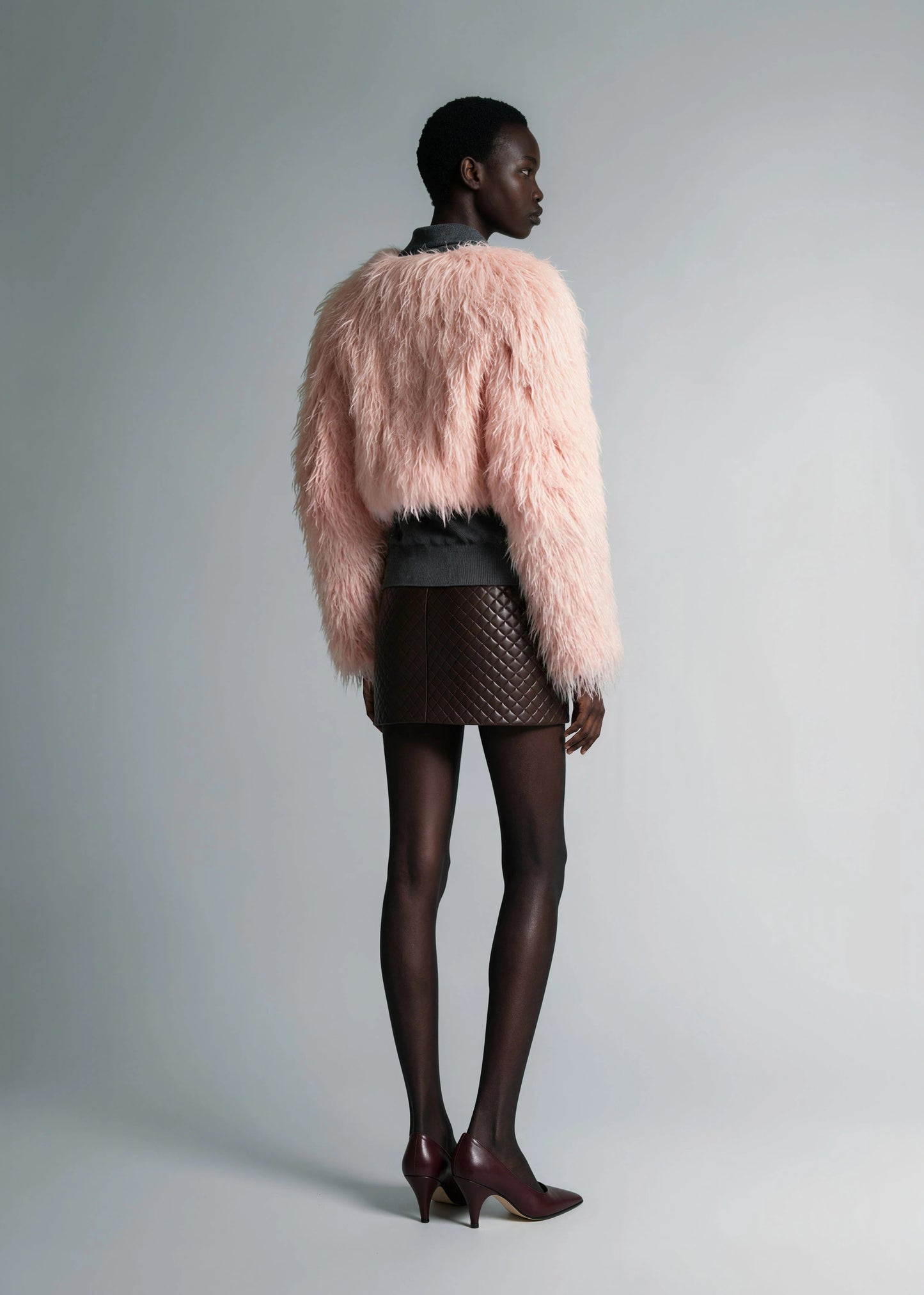 
                  
                    Madina quilted  leather skirt
                  
                