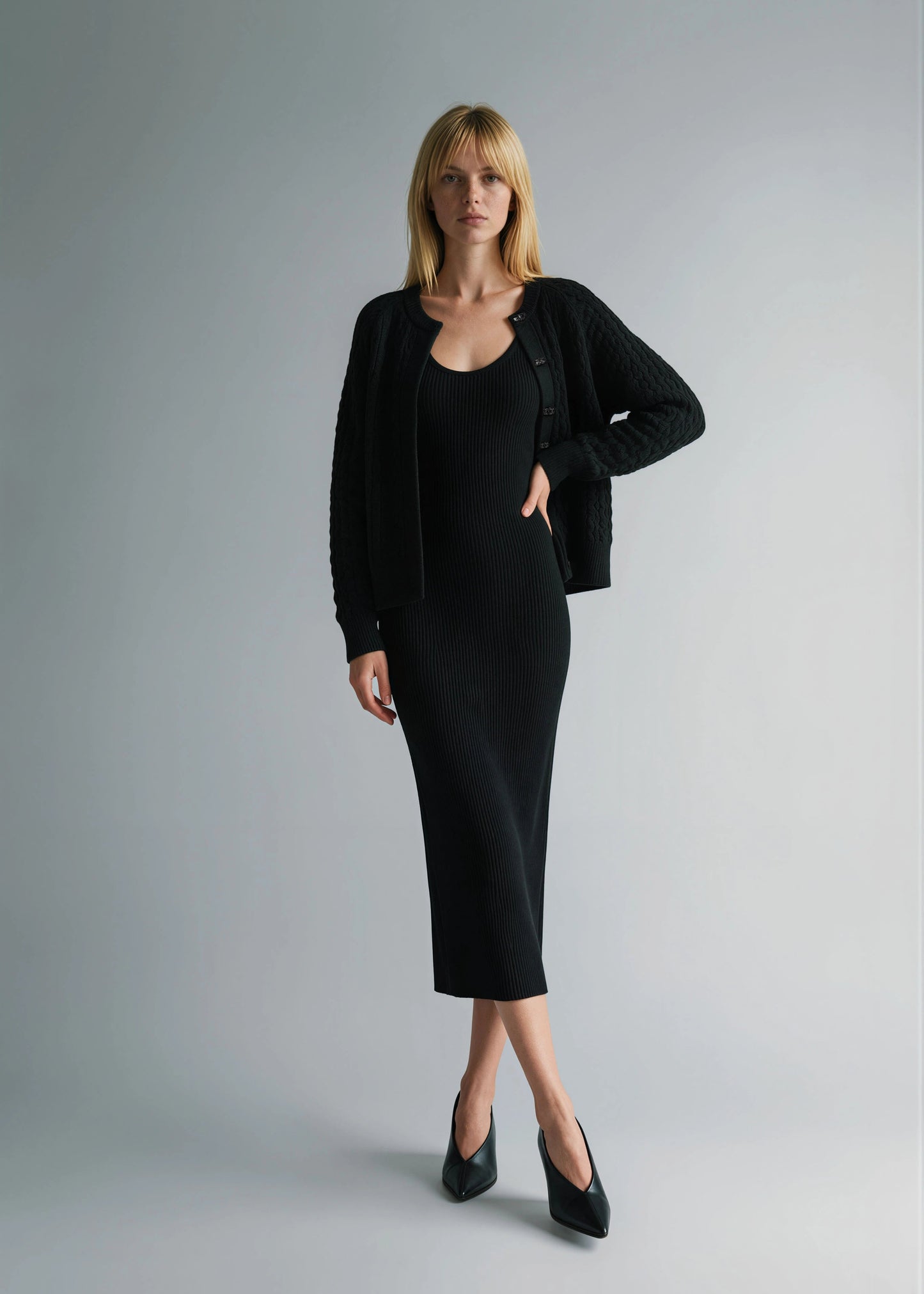 
                  
                    Florence Cashmere Cardigan Black
                  
                