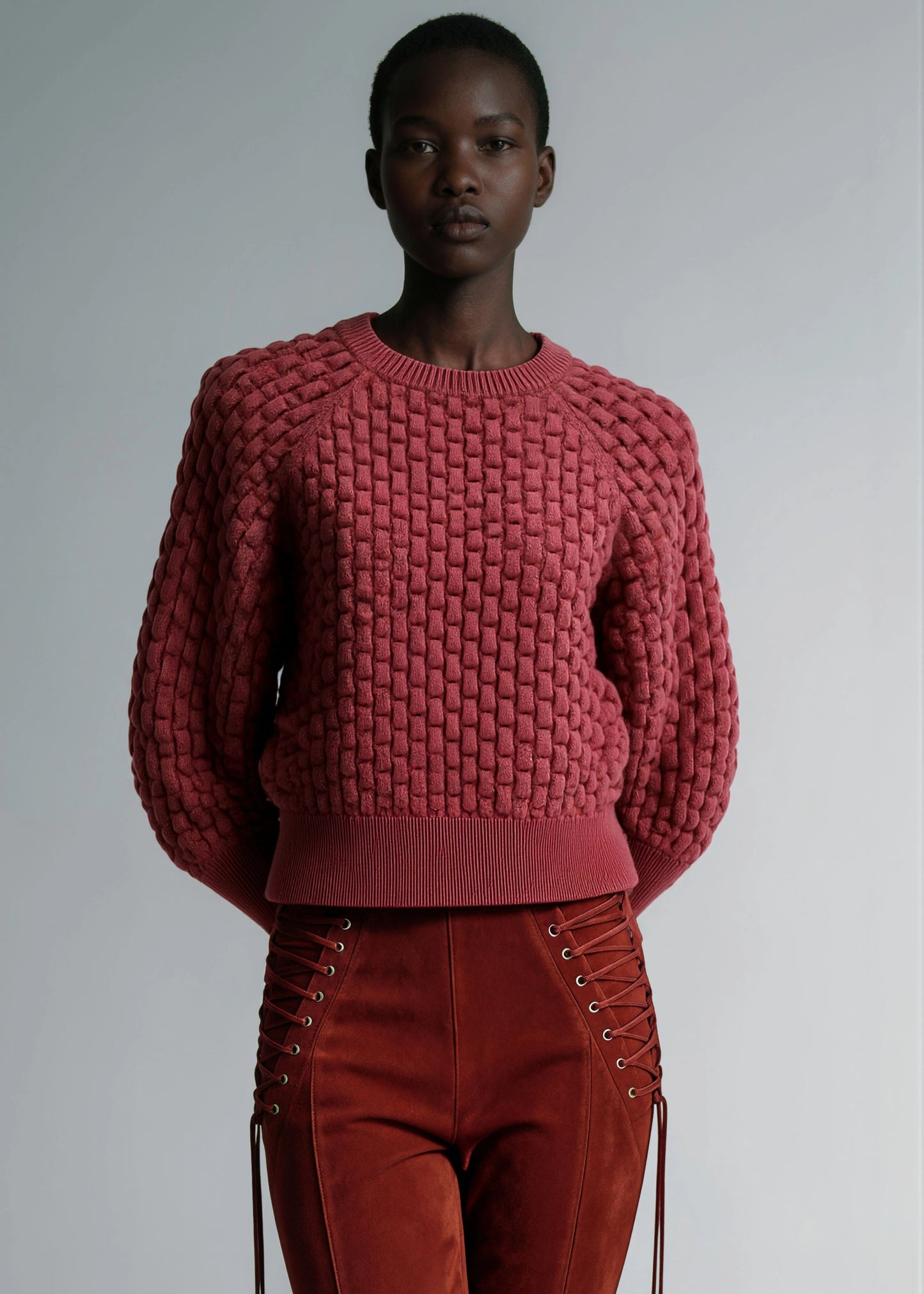 
                  
                    Sim stretch suede leather pants
                  
                