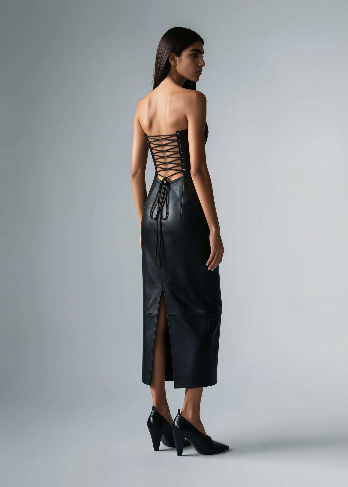 
                  
                    Daria stretch leather dress long
                  
                
