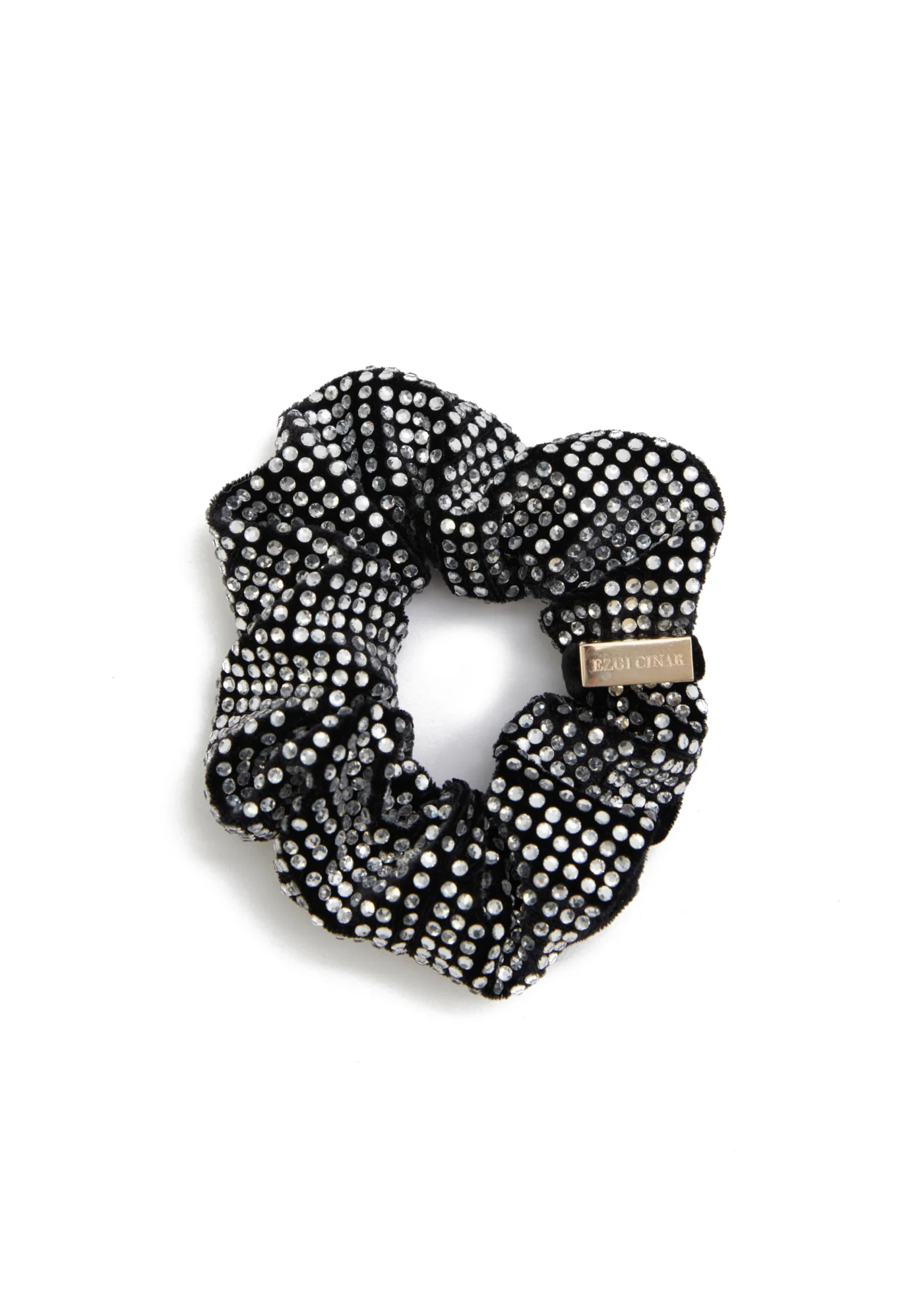 
                  
                    The E Crystal Scrunchie
                  
                