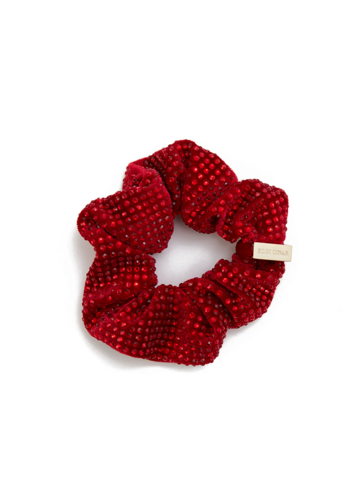 
                  
                    The E Crystal Scrunchie Red
                  
                