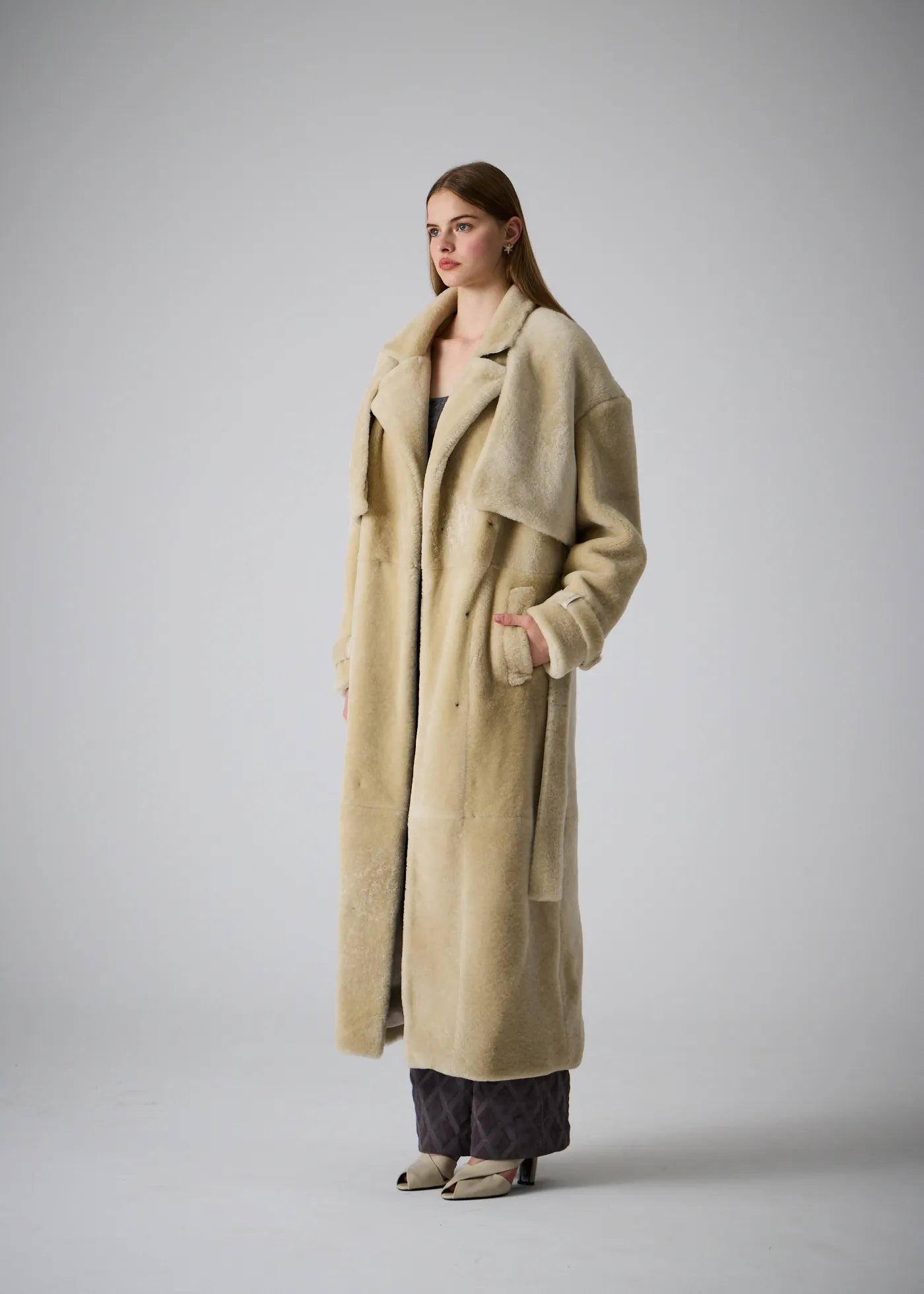 
                  
                    PRE-ORDER Bella Shearling Trench Coat
                  
                