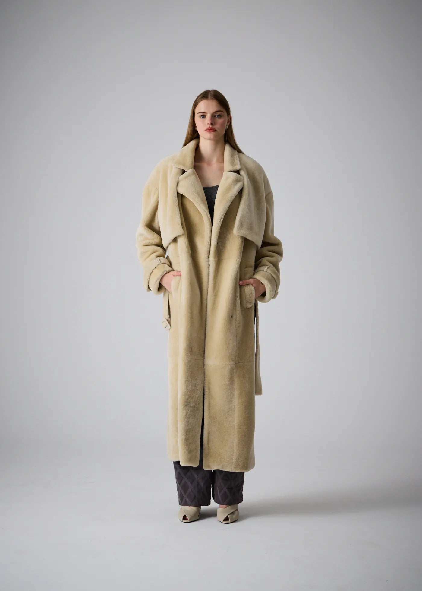 
                  
                    PRE-ORDER Bella Shearling Trench Coat
                  
                