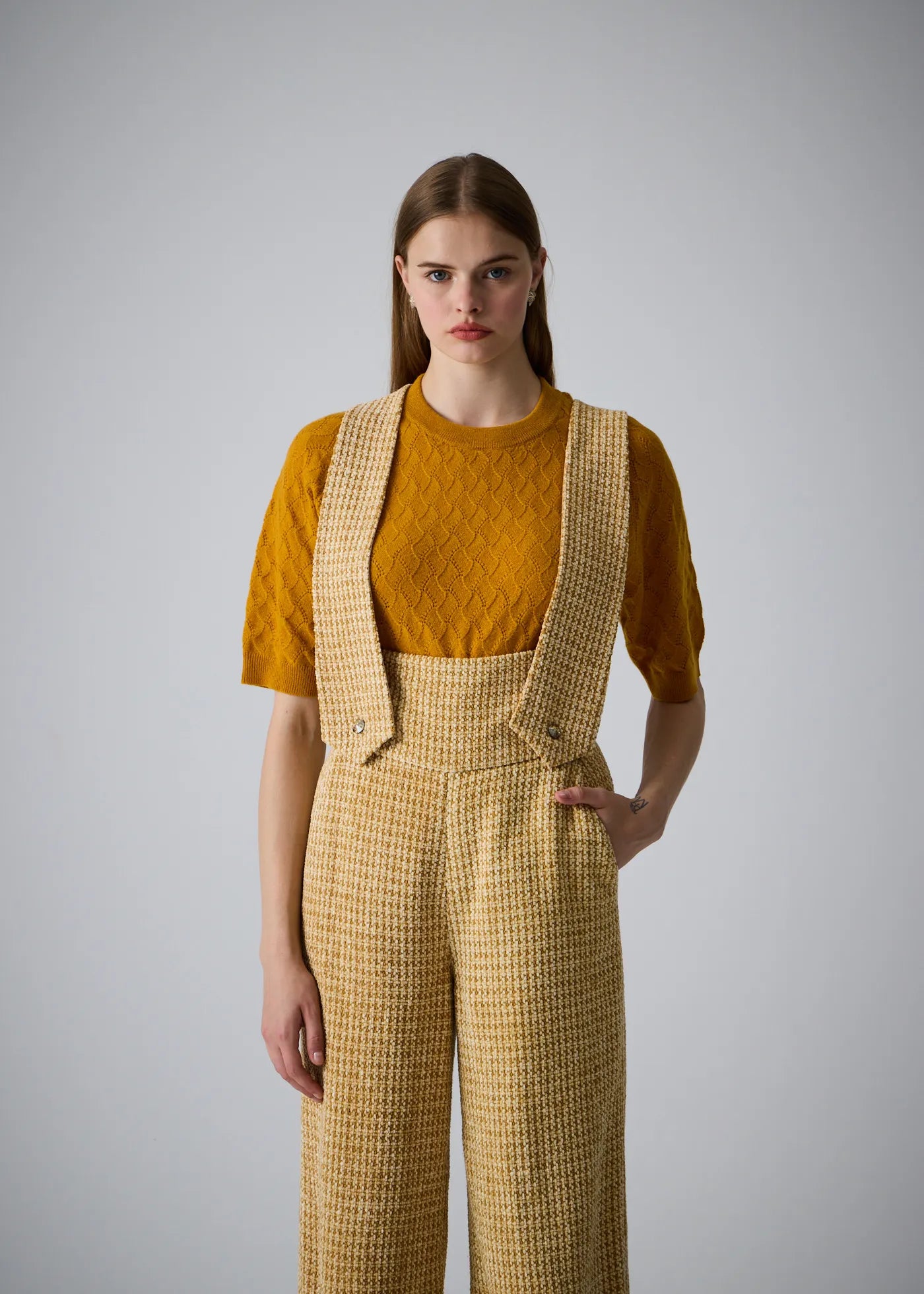 
                  
                    Ivona velvet tweed pants
                  
                