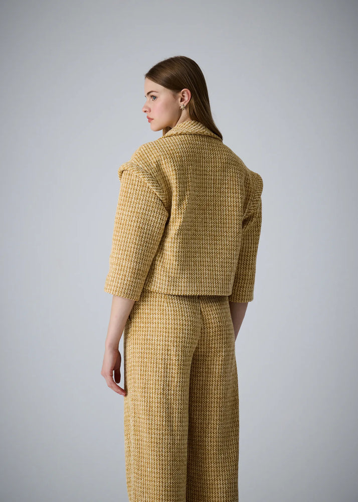 
                  
                    Anna velvet tweed jacket
                  
                