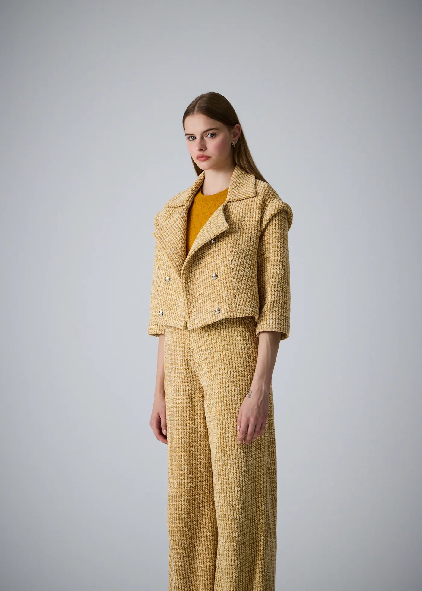 
                  
                    Anna velvet tweed jacket
                  
                