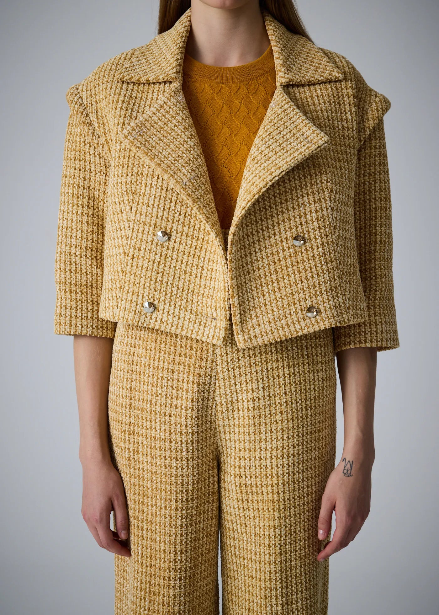 
                  
                    Anna velvet tweed jacket
                  
                
