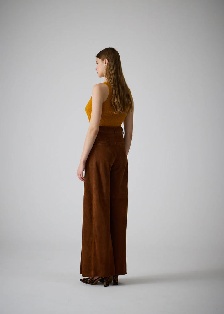 
                  
                    Karla wide leg leather pants
                  
                