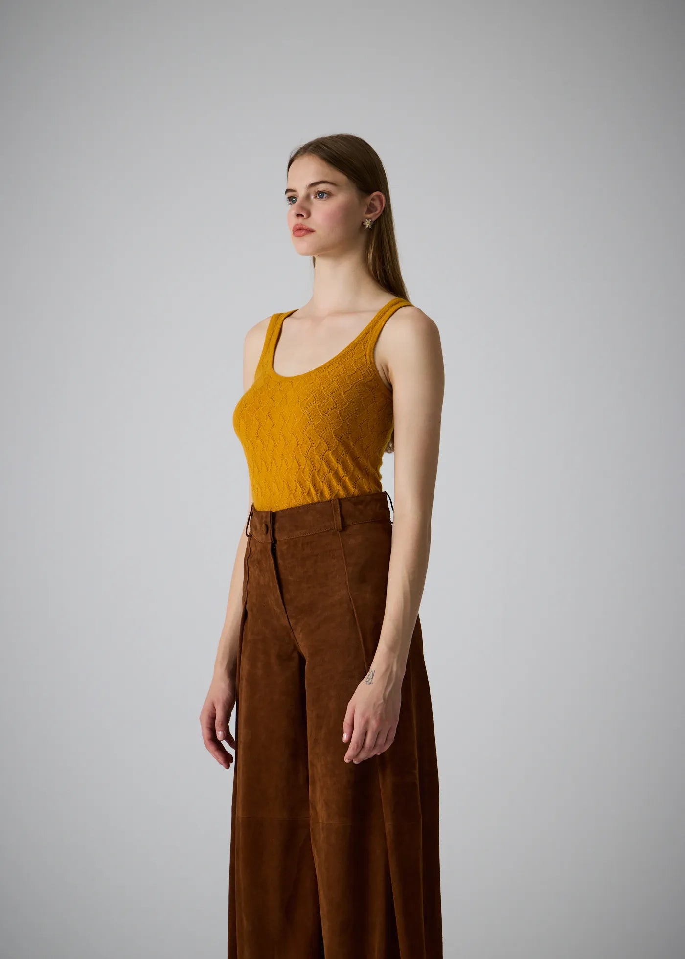 
                  
                    Karla wide leg leather pants
                  
                