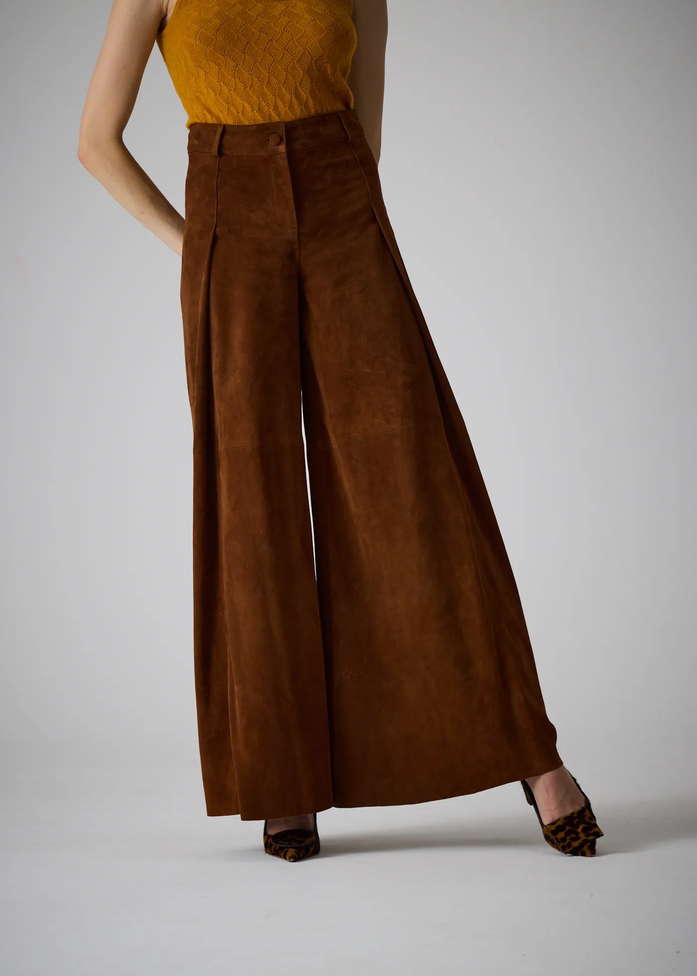 
                  
                    Karla wide leg leather pants
                  
                