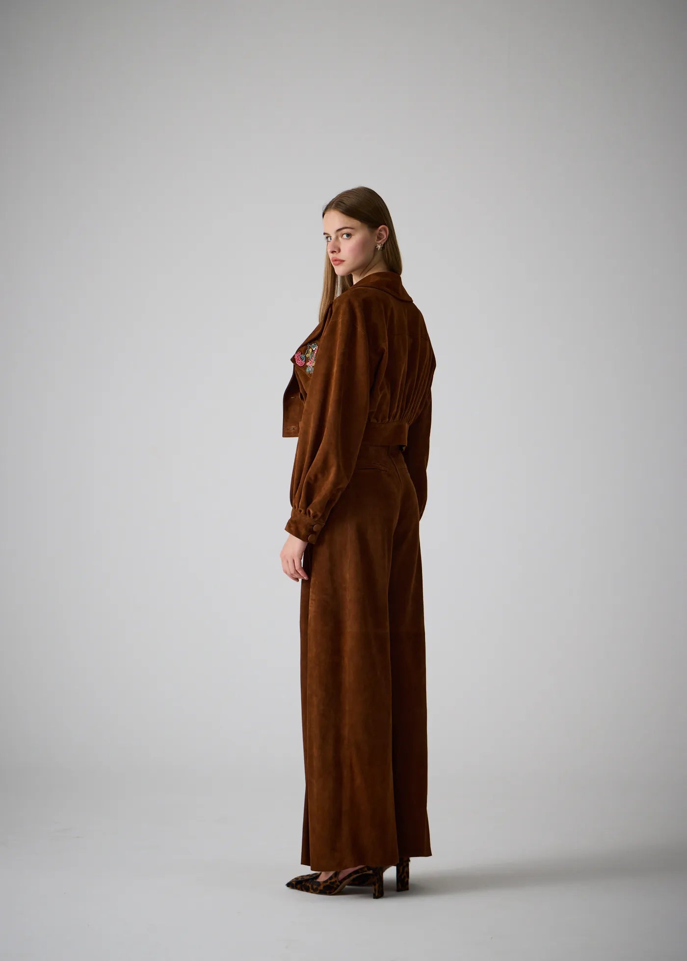 
                  
                    Tamara hand embroidered suede leather jacket
                  
                