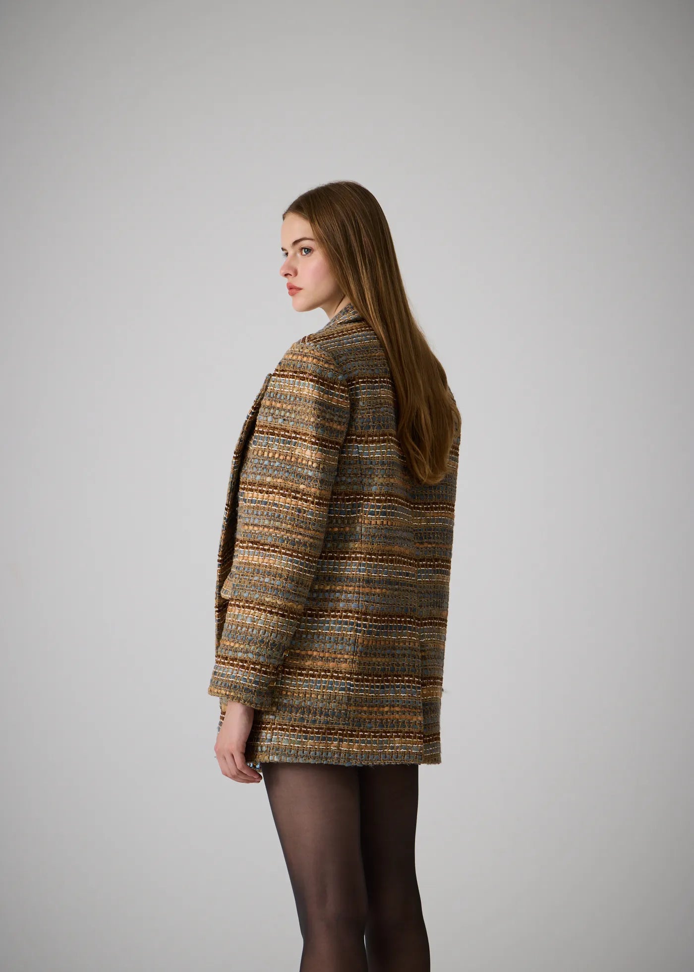 
                  
                    Caro tweed oversize blazer gray-blue
                  
                
