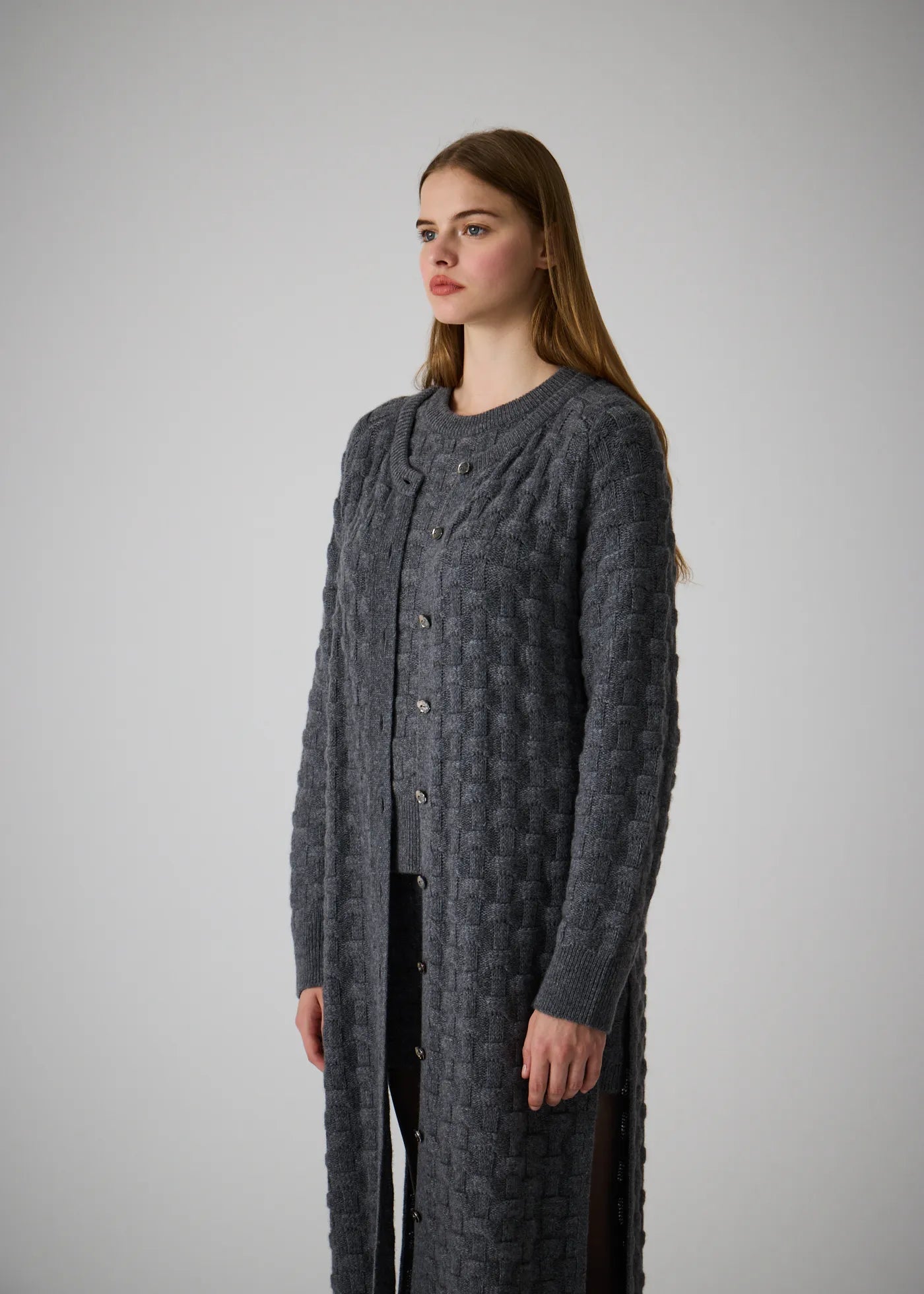 
                  
                    Arden Cashmere Long Cardigan Gray
                  
                