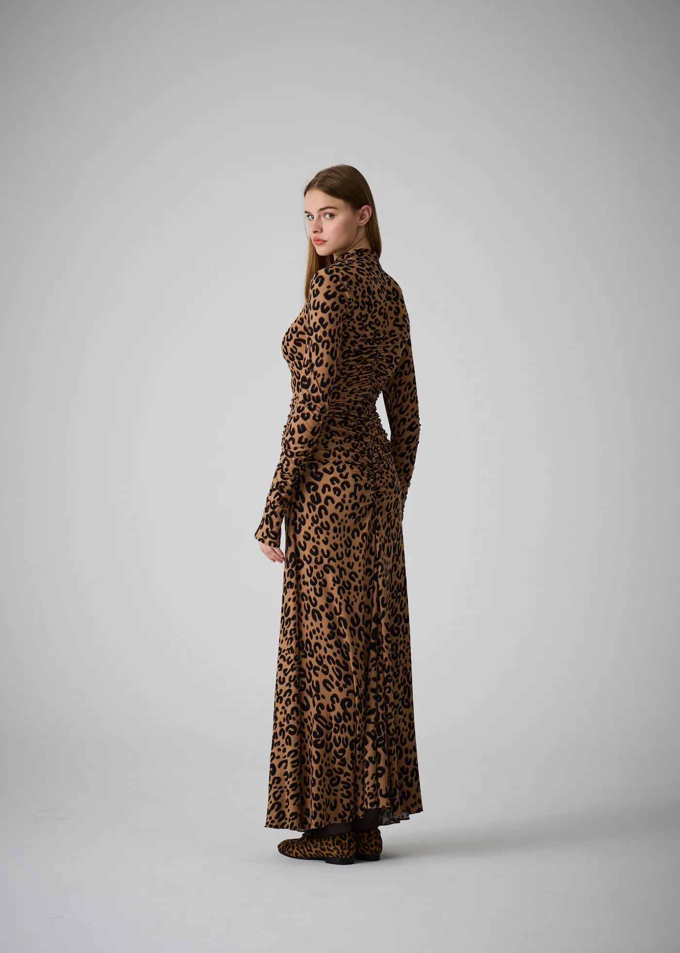 
                  
                    Ayse ruched dress leo
                  
                