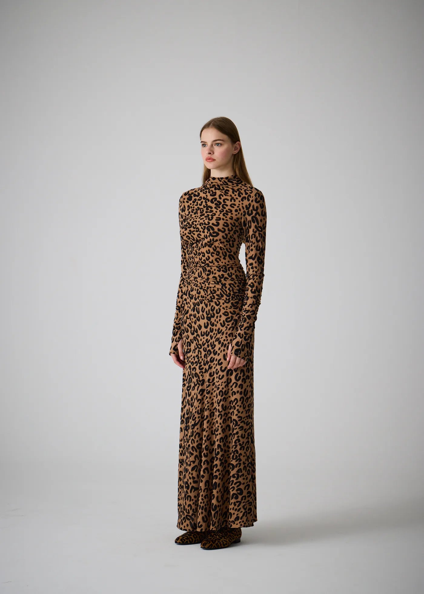 
                  
                    Ayse ruched dress leo
                  
                