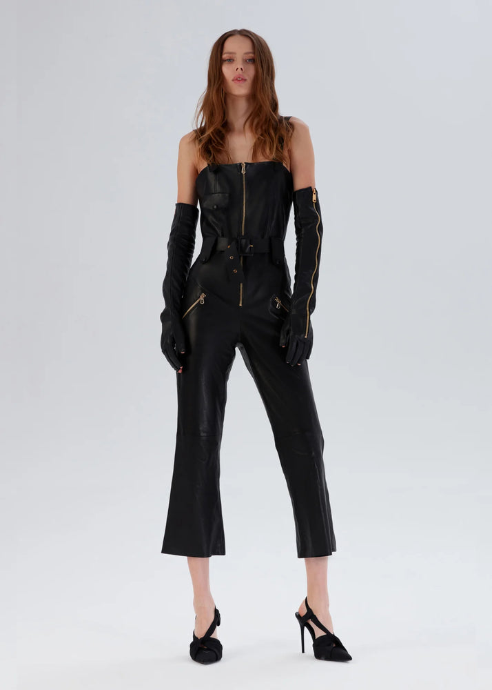 
                  
                    Simone Zipper Leather Jumpsuit
                  
                