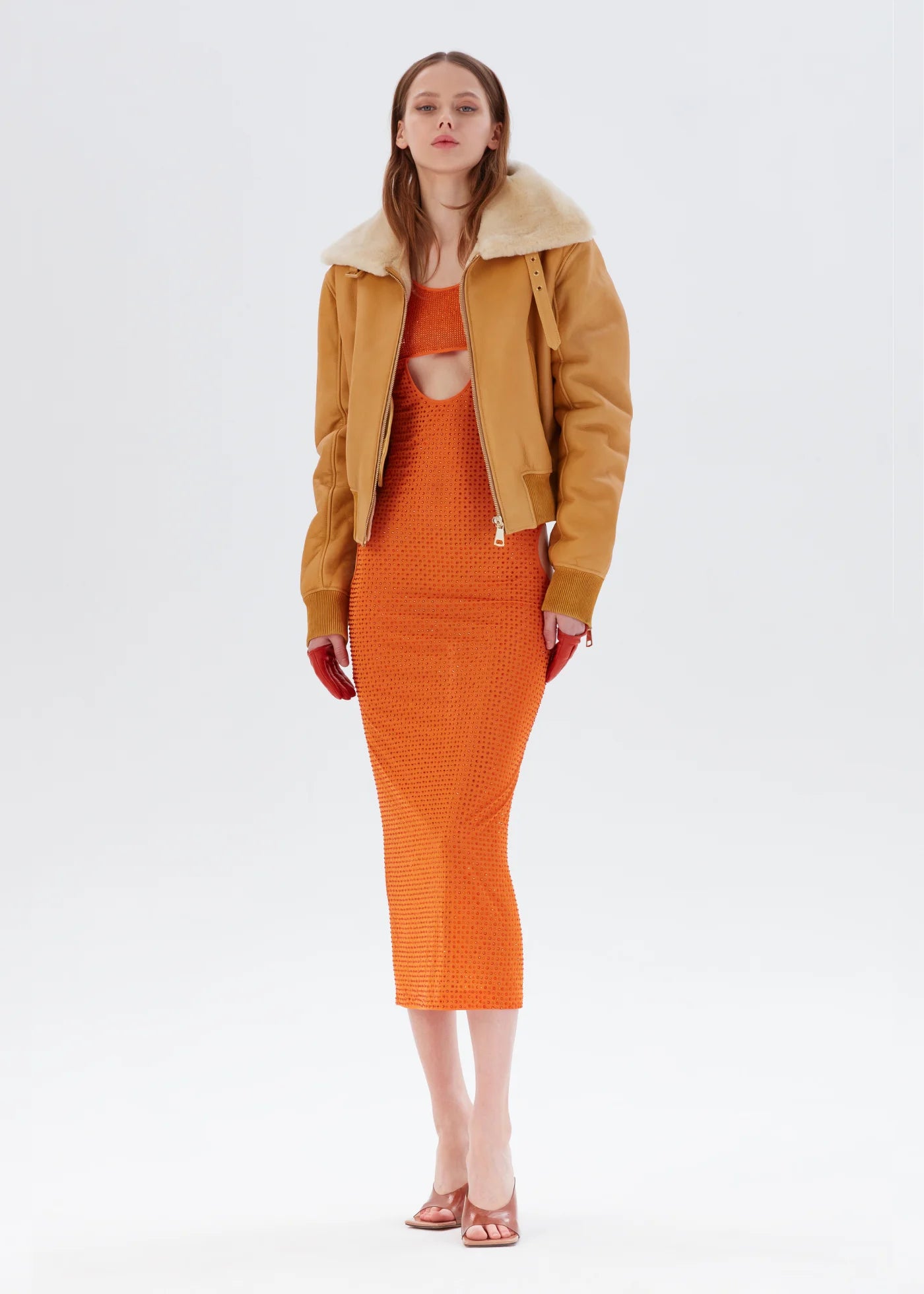
                  
                    Leyla Merino Shearling Pilot Jacket
                  
                