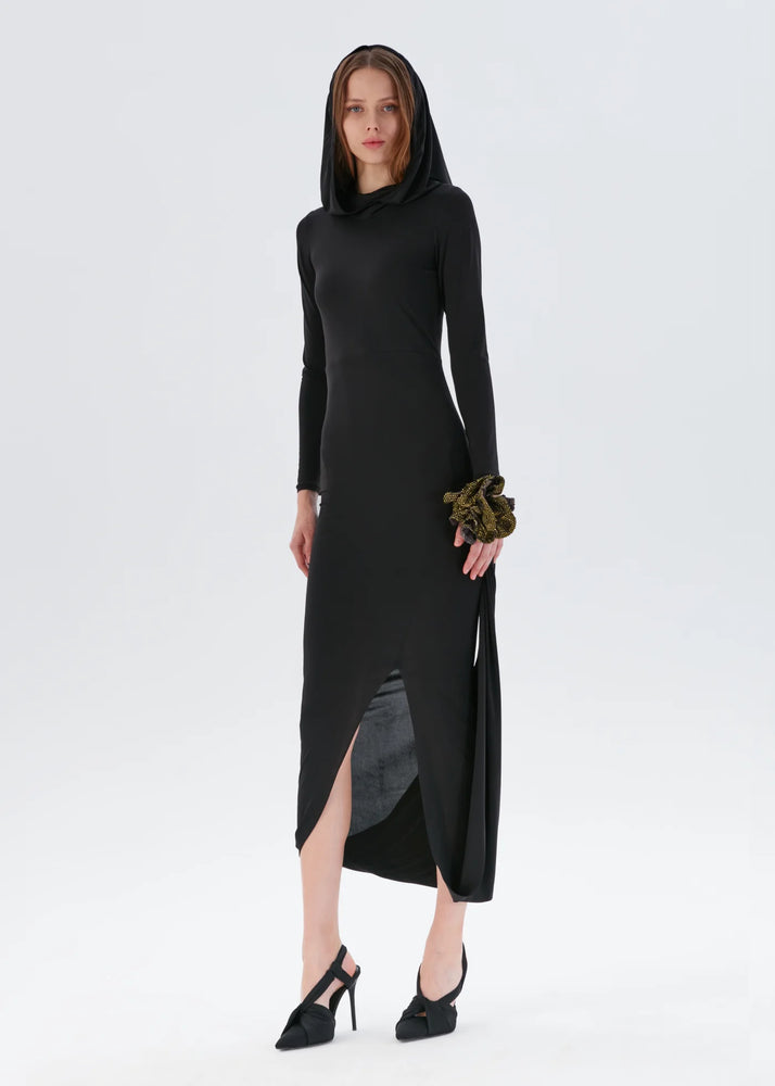 
                  
                    Maria Hooded Crystal Flower Dress
                  
                