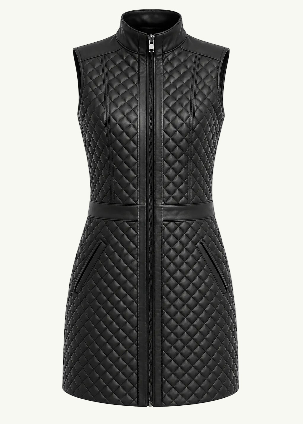 
                  
                    May quilted  leather dress
                  
                