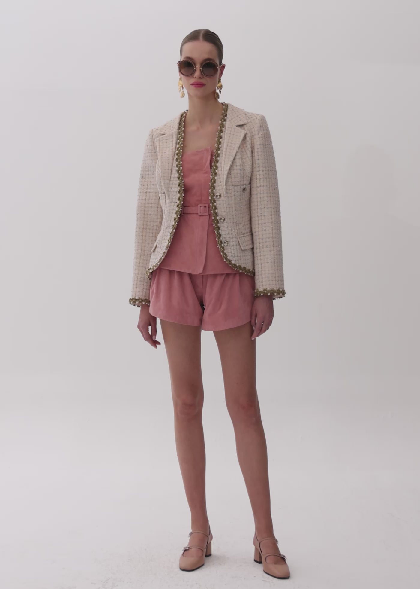 
                  
                    Load and play video in Gallery viewer, Drew tweed Blazer
                  
                