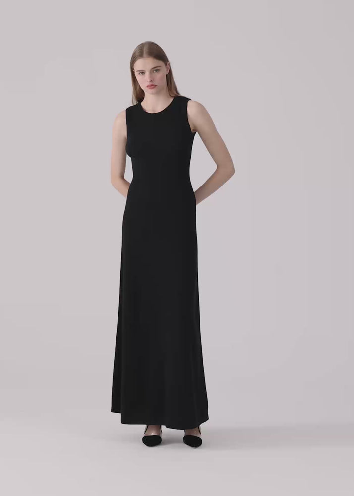 
                  
                    Load and play video in Gallery viewer, Jane cashmere dress black
                  
                