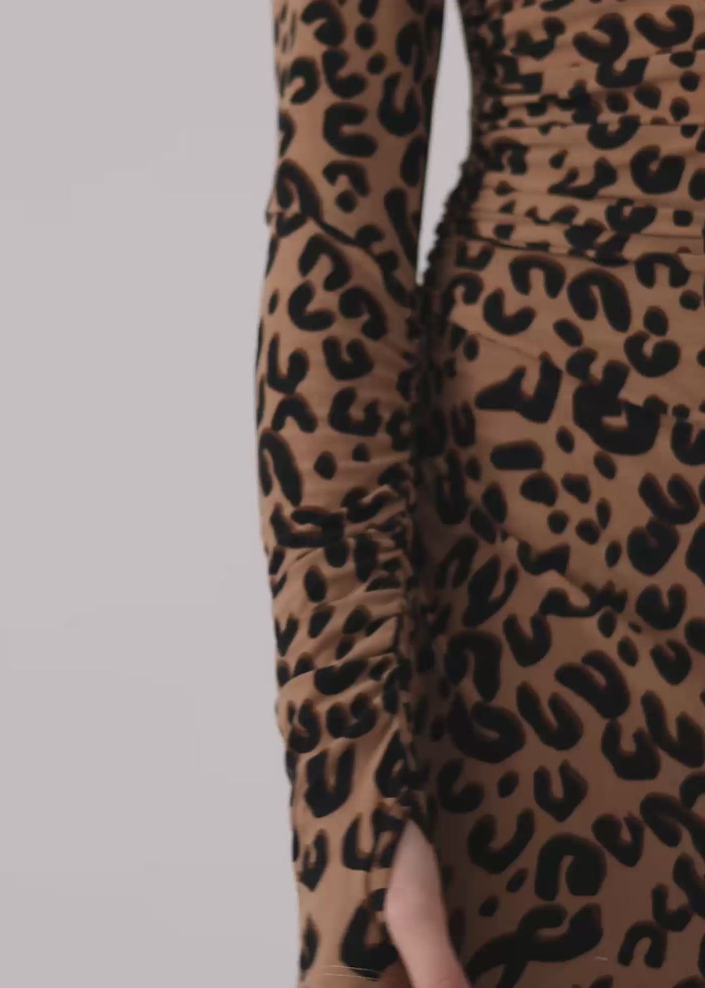 Ayse ruched dress leo
